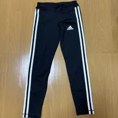 adidas 3本ライン スパッツ 140cm 黒