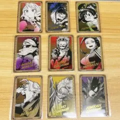 ヒロアカ　原画展　箔押しクリアカードコレクション　切島　上鳴　飯田　９枚セット