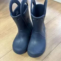 Crocs キッズ用 ネイビー長靴 C12
