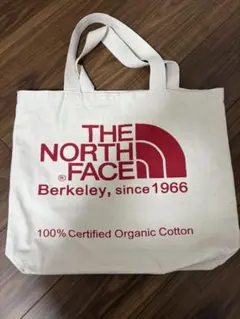 THE NORTH FACE トートバッグ アイボリー　レッド