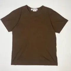 コムコム コムデギャルソン 無地Tシャツ M 焦茶 アーカイブ 古着 オム 天竺のサムネイル