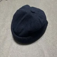 ダークブルー ニットキャップ