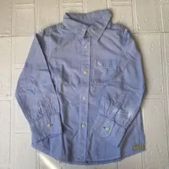 ＊H&M＊　水色 ストライプ 長袖シャツ 110cm