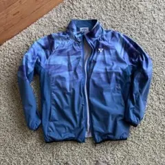 YONEX ブルー ストライプ Mサイズ ウォームアップジャケット