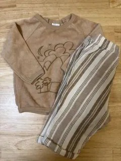 H&M パイルトップス　リネンパンツ