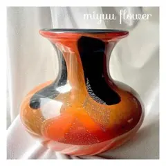 【miyuu vintage】壺型 和風 和柄 フラワーベース 花瓶 花器