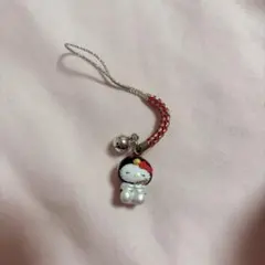 はろうきてぃの鶴の恩返しキティ 根付け ストラップ ご当地 限定 レア