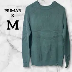 美品✨PRIMARK 【M】グリーン 長袖セーター ニット触り心地いいのサムネイル