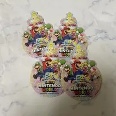 USJ スーパーニンテンドーワールド 5周年 ステッカー 3枚セット　新品