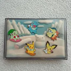 ポケットモンスター ジオラマバッジセット 冬バージョン レトロ品