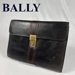 BALLY バリー クラッチバッグ セカンドバッグ レザー 本革 ゴールド金具