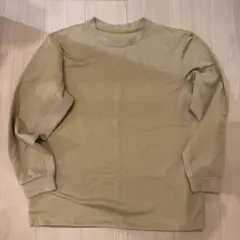 デサント ベージュ 長袖トレーナー 裏起毛