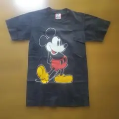 Disney ミッキーマウス Tシャツ Sサイズ ブラック