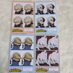 僕のヒーローアカデミア　証明写真風ステッカー　4枚セット