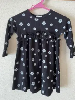 PAIR MANON 花柄フリル付きワンピース 100