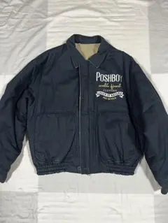 POSHBOY スタジャン ネイビー ベージュ　リバーシブル