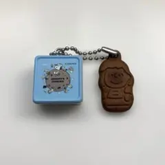 PEANUTSビスケットミニチュアチャーム スヌーピー エンボス缶 チョコチップ