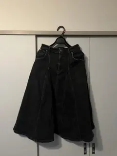 デニムスカート Lee リー 黒デニムスカート ロング