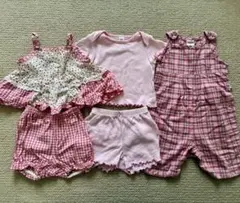 ベビー服 女の子 70cm ピンク　3点セット　まとめ売りのサムネイル