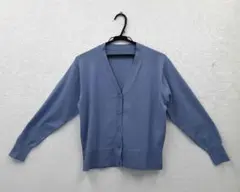 無印良品 レディースカーディガン2026春 XS ブルーグレー