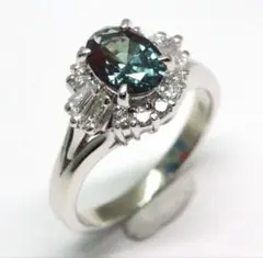 京セラクレサンベール アレキサンドライト0.96ct D0.28ct Pt900 - メルカリ