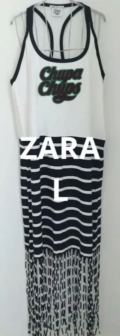 ZARAザラ　チュッパチャプス　ノースリーブワンピース　L　レディース