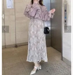 natural couture 再販/osono長さ変えれるレーススカートのサムネイル