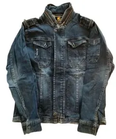 I'Z FRONTIER アイズフロンティア　デニムライダースジャケット　L