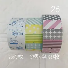 26 ラベラーシール　120枚　ラベラーロールシール