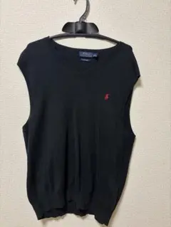 Polo Ralph Lauren ブラック Vネック ベスト L