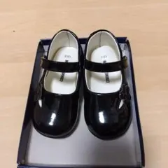 13.0cm フォーマル シューズ コムサイズム ブラック リングガール 黒