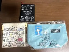 スヌーピー グッズ 3点セット ポーチ 巾着 保冷バッグ まとめ売り
