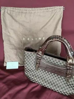 celine セリーヌ　レア品　希少　クロコ型押し　ハンドバッグ　ピンク　レザー 2025年最新】セリーヌ クロコ バッグの人気アイテム - メルカリ