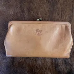 IL BISONTE 長財布 ナチュラルレザー がま口