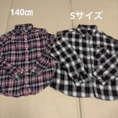 UNIQLO チェック柄 長袖シャツ 140サイズ