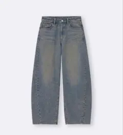 GU バレルレッグジーンズ 67BLUE 標準丈