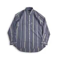 貴重 90s 柄ストライプ 昭和レトロ ヴィンテージ シャツ 古着ミックス