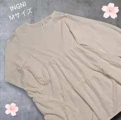 未使用】INGNI　真っ白長袖　Aラインチュニック　トップス　Mサイズ