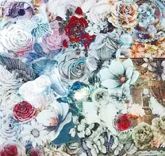 海外 装飾 マスキングテープ フレークシール100枚 ＋a