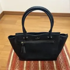 【美品】ケイトスペード　ブラックレザー　トートバッグのサムネイル