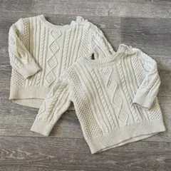 gap ケーブル編みニット　6-12M