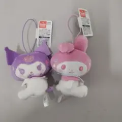 モンチッチ×マイメロディ・クロミ おすわりぎゅっとマスコット 2種