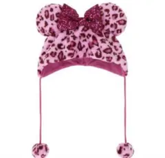 新品タグ付き　ディズニー　ファンキャップ　ヒョウ柄　ピンク