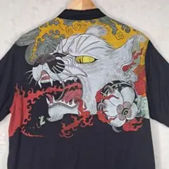 【Design Tshirts Store graniph】バックプリント 開襟のサムネイル