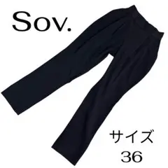 Sov. ダブルスタンダードクロージング タック テーパードパンツ 36 黒のサムネイル