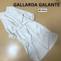 GALLARDA GALANTE 麻100% ガウン 羽織り ワンピース 生成りのサムネイル