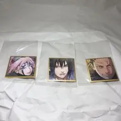 【NARUTO】豆ガシャ色紙 サスケ　サクラ　シカマル