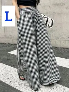 お値下げ中 新品未使用 ワイドパンツ Lサイズ