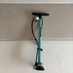 Bianchi フロアポンプ 水色 圧力計付き空気入れ