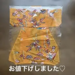 【未使用】琉球紅型のハンカチ(着物型)